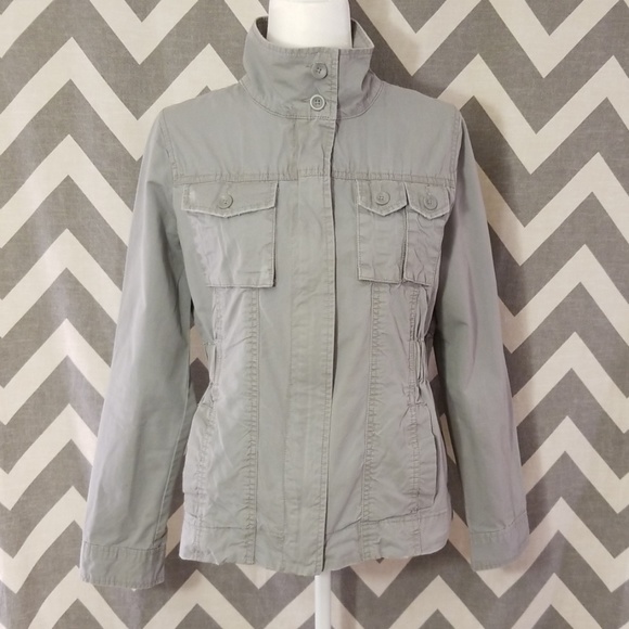 Old Navy Jackets & Blazers - Old Navy gray utility jacket size M